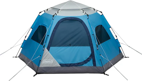 Casa De Campaña Coleman Camp Burst 4 Personas Azul Con Gris