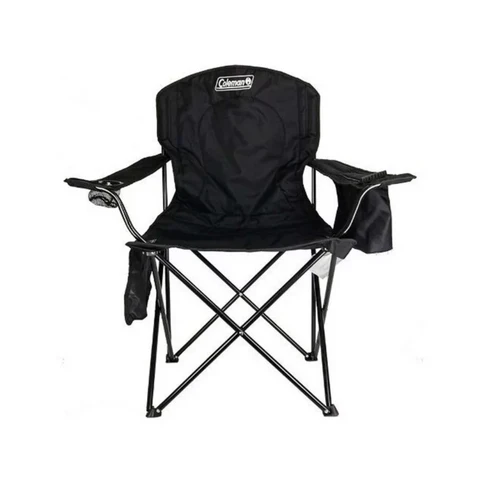 Silla Extra Grande Con Hielera Y Portavasos Coleman Negra